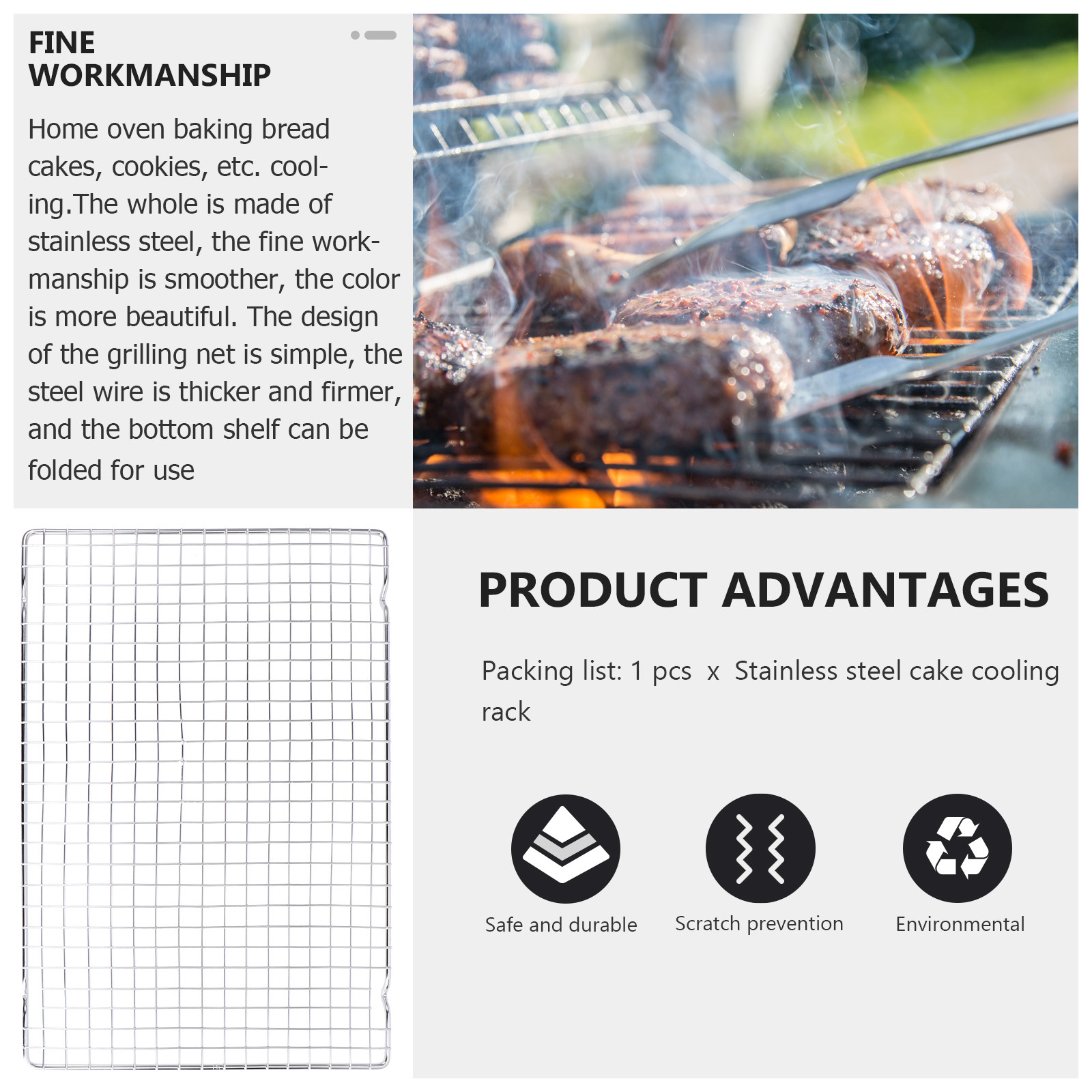 1Pcs Baking Cooling Rack Stain - Kitchen Baking Rack review and price