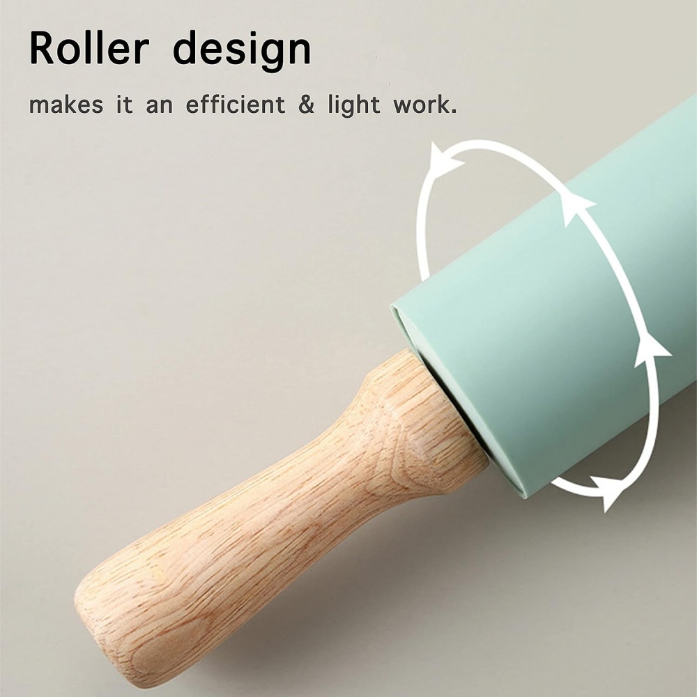 Non-Stick Silicone Rolling Pin - Kitchen Roller Baking review and price