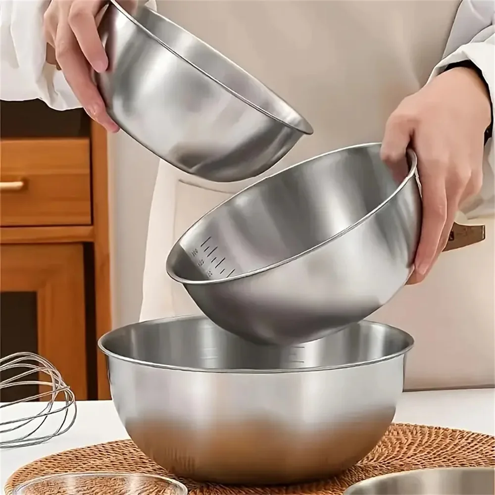 1-3 Stainless Steel Bowl Set w - Baking Kitchen Set review and price