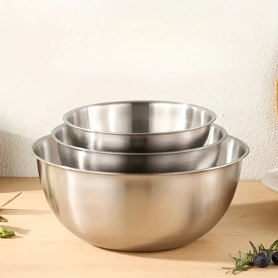 3pcs Stainless Steel Salad Bow - Baking Kitchen Set review and price
