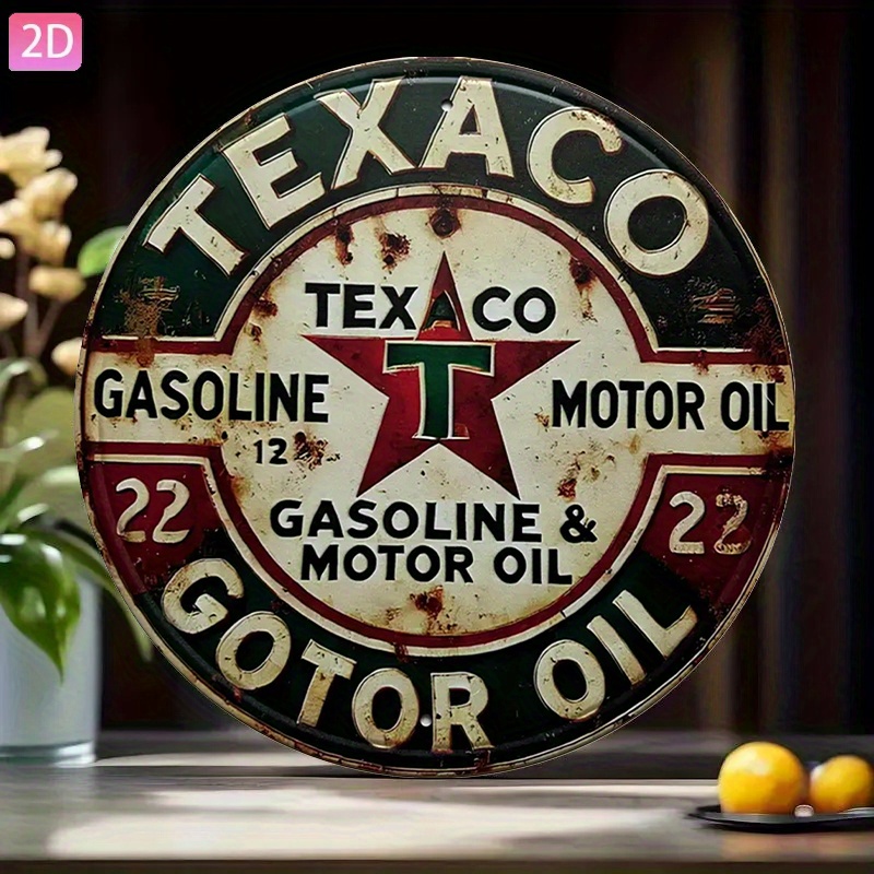Vintage Texaco Oil Metal Sign— - Kitchen Uncle review and price